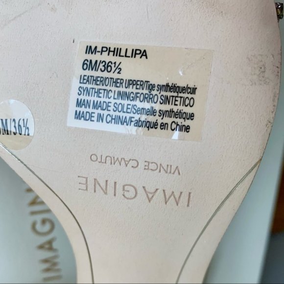 Vince Camuto | BNIB Phillipa Gold Jewel Leather Ankle Strap Sandals - Picture 9 of 15